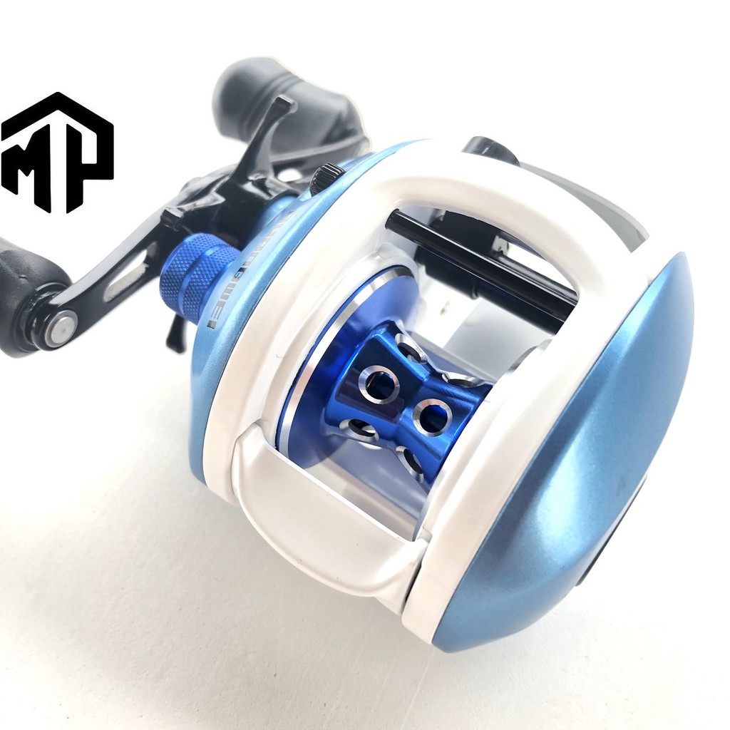 Máy câu ngang GW tay trái 3322 xanh , chính hãng Trắng Xanh hàng chuẩn y hìnhg