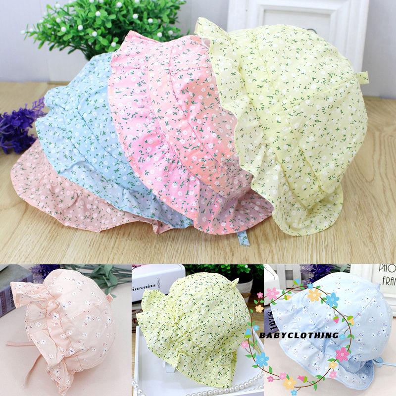 Mũ vành chống nắng dễ thương bằng vải cotton dành cho bé