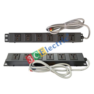 Thanh nguồn PDU 06 ổ cắm 3 chấu, có cáp nguồn/ hãng 3CElectric®