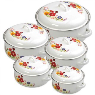 Bộ 5 Nồi Tráng Men Ceramic Cao Cấp Karlis