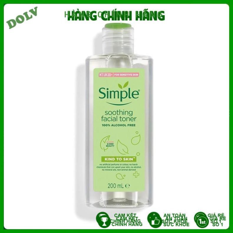 [Hàng Nhập Khẩu] Nước hoa hồng Simple Kind To Skin Soothing Facial Toner, Nước Hoa Hồng Cho Da Dầu