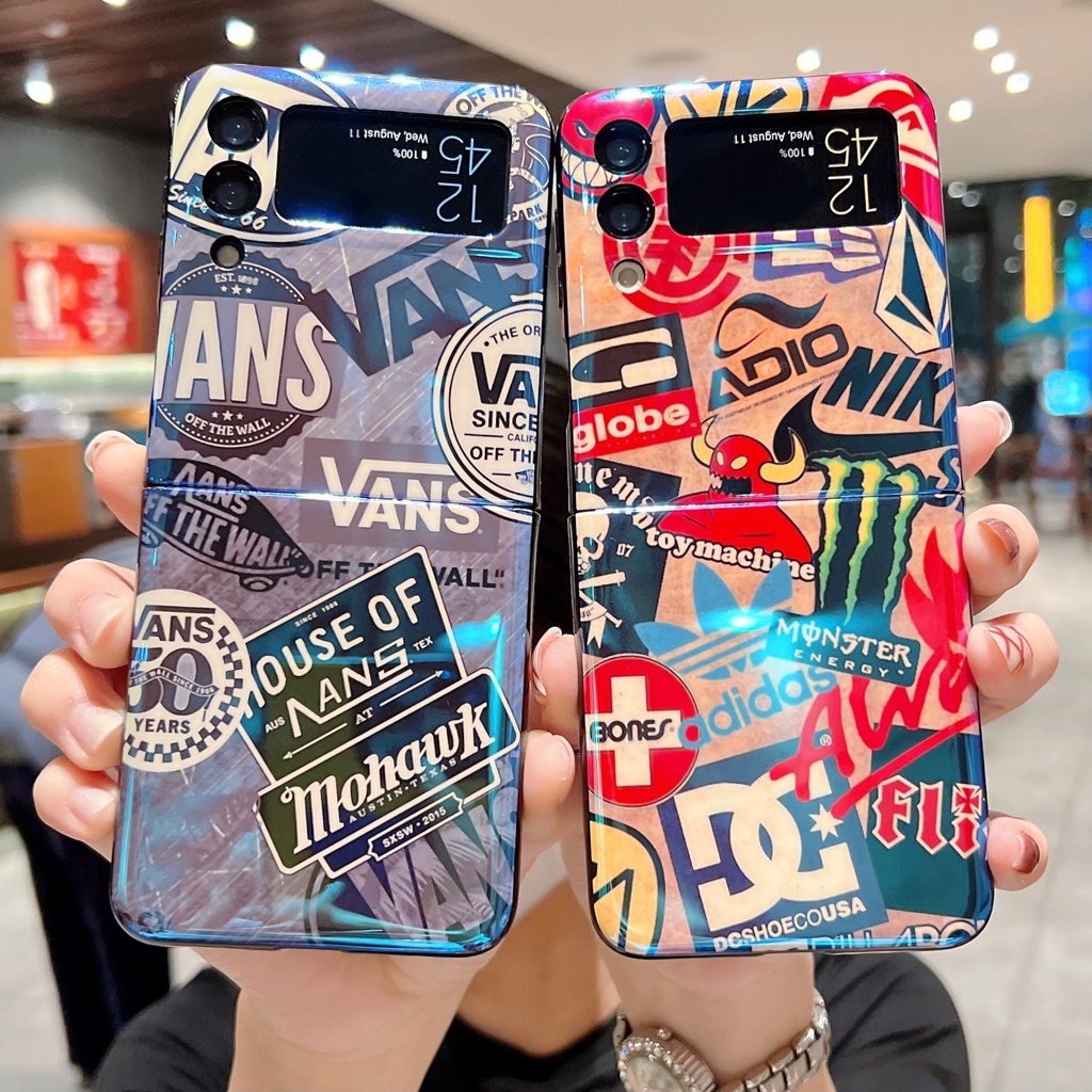 Ốp Điện Thoại Mềm Mỏng Họa Tiết Graffiti Nhiều Màu Sắc Blu-ray Cho Samsung Galaxy Z FOLD 4 3 Z FLIP 4 3