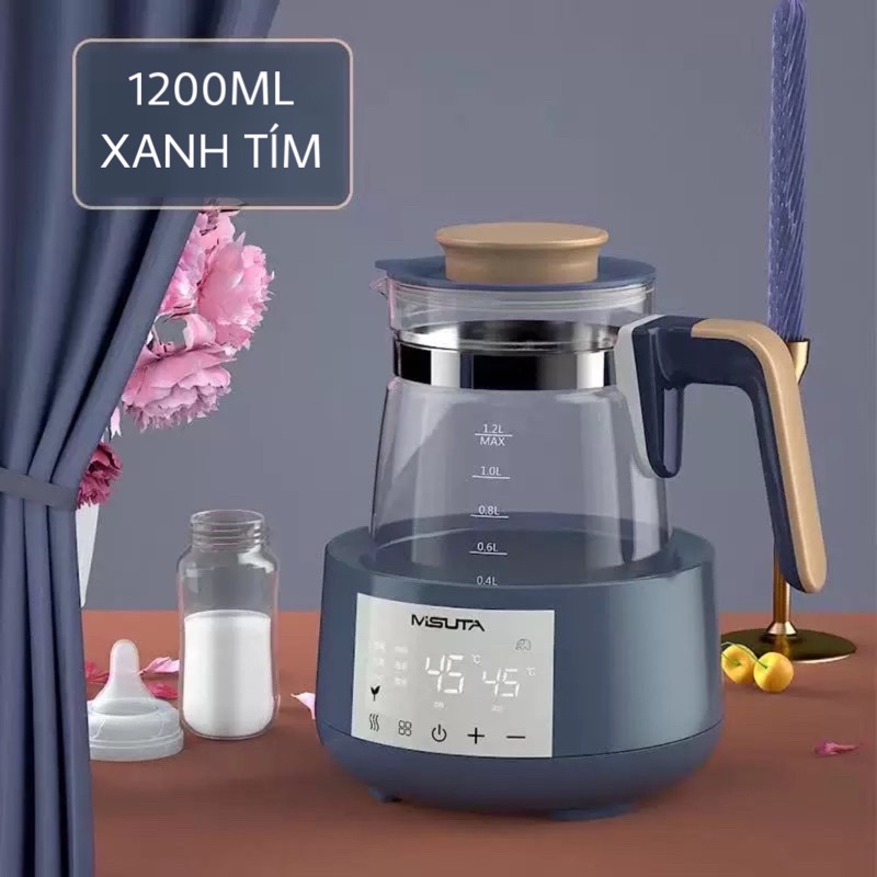 Bình đun nước pha sữa - Máy đun nước pha sữa Misuta 1,2l mẫu mới nhất
