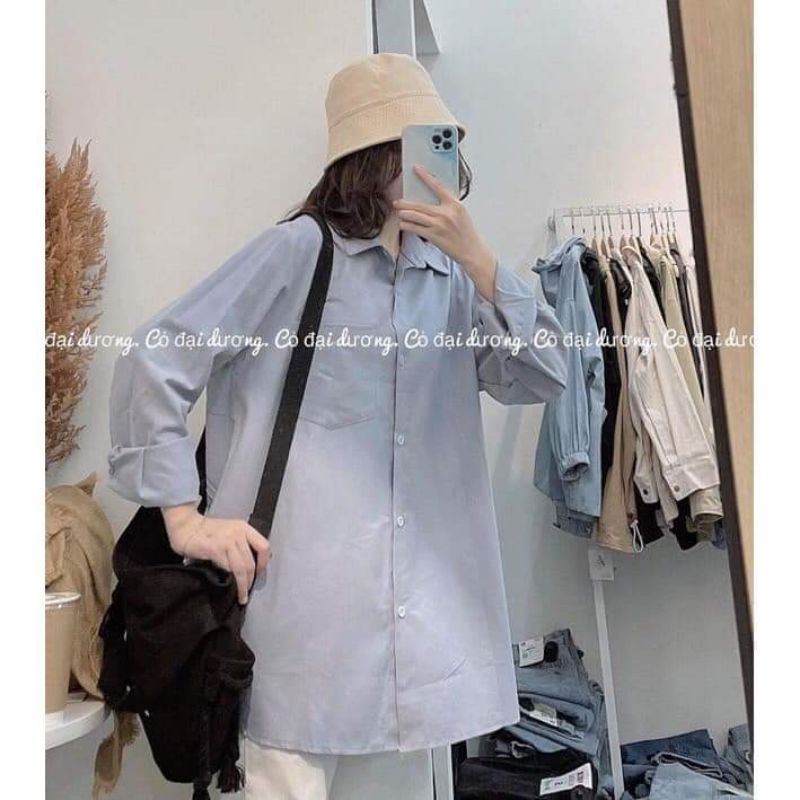 Sơ mi thô đũi form dấu quần