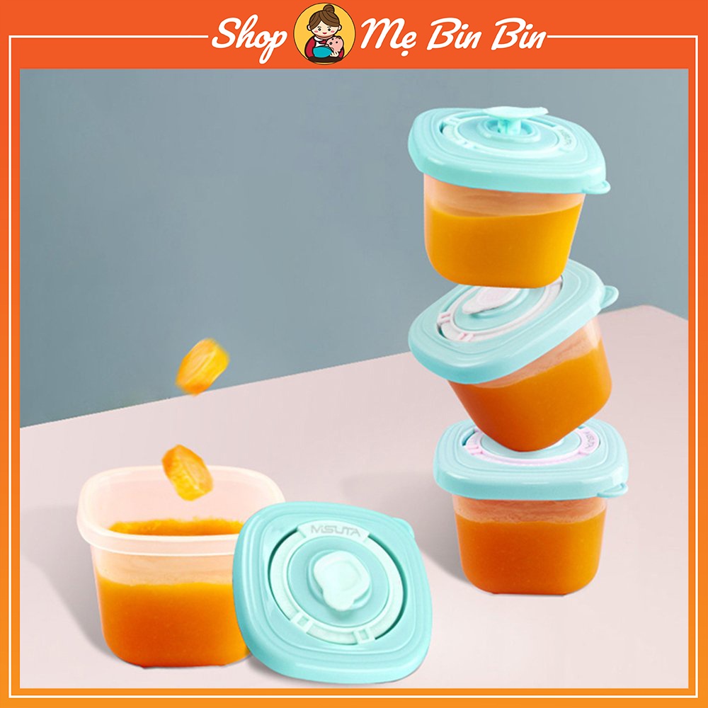 Hộp đựng thực phẩm cho bé 120ml MISUTA, hộp nhựa đựng thực phẩm tủ lạnh MISUTA cao cấp bảo quản thức ăn cho bé