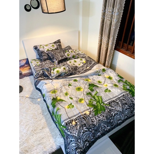 Chăn hè3 lớp cotton đũi poly mềm mịn mát 1m9x2m1 hoạ tiết sang trọng dùng cho mùa hè rất mát cotton thoáng khí mát lạnh