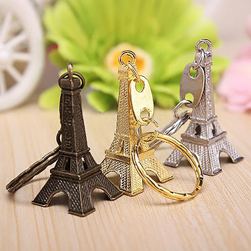Bình Nước BK Kiểu Dáng Đơn Giản Hiện Đại✿Móc Khóa Kim Loại Hình Tháp Eiffel Xinh Xắn