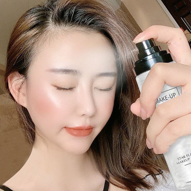 Xịt Nhũ Cố Định Khóa Lớp Trang Điểm Hanumu Make-up Fixed Spray Bản Dupe Của Mac Fix+ Shimmer