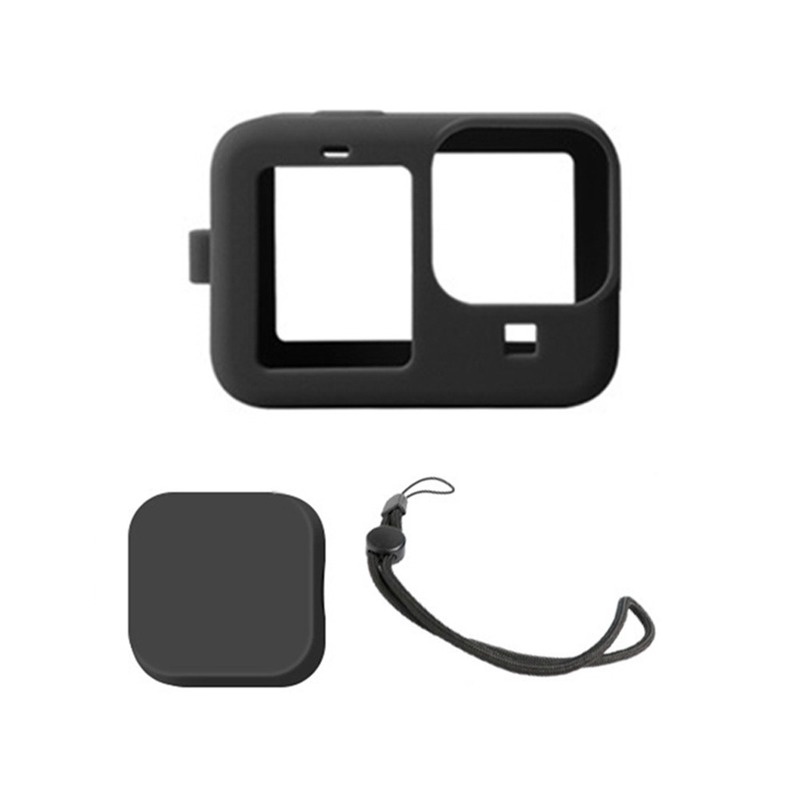 Vỏ Bảo Vệ Camera Bằng Silicon Mềm Màu Đen Cho Gopro Hero 9 10 Go pro Hero 11 10 9