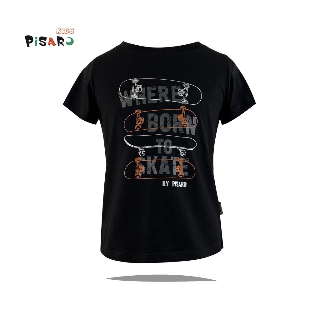 Áo thun ngắn tay bé trai và bé gái PISAROKIDS vải Cotton cao cấp co giãn mềm mại