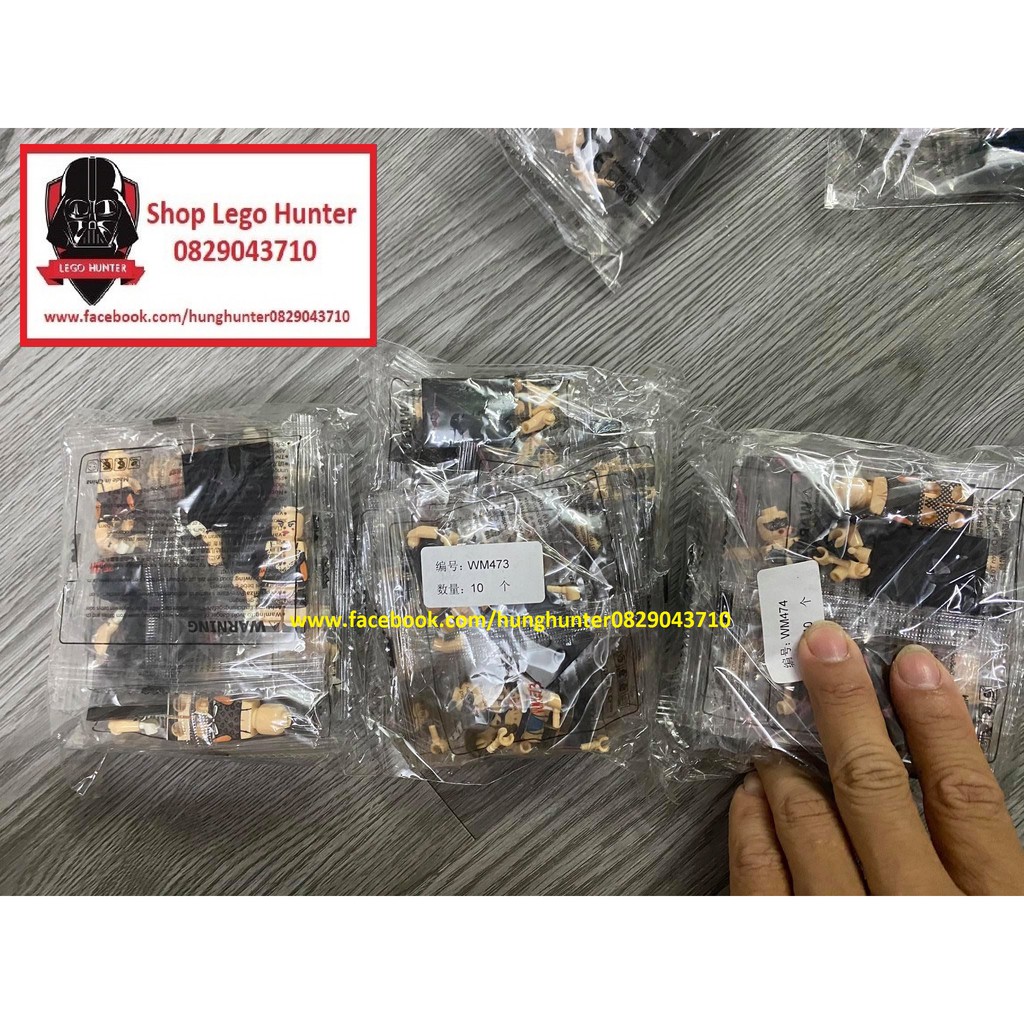 Xếp Hình WM minifigures combo 3 Striper nhân vật vũ nữ thoát y