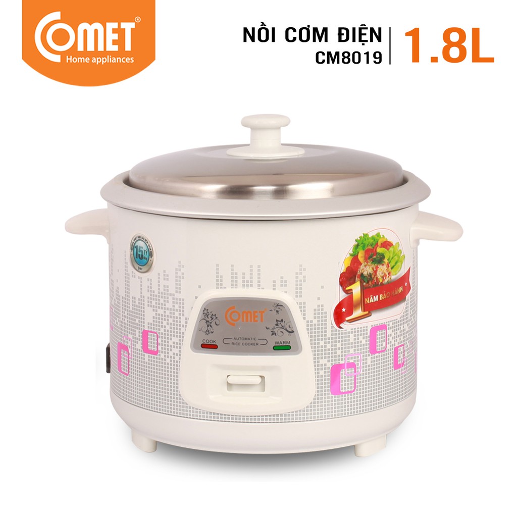 Nồi cơm điện 1.8L COMET - CM8019