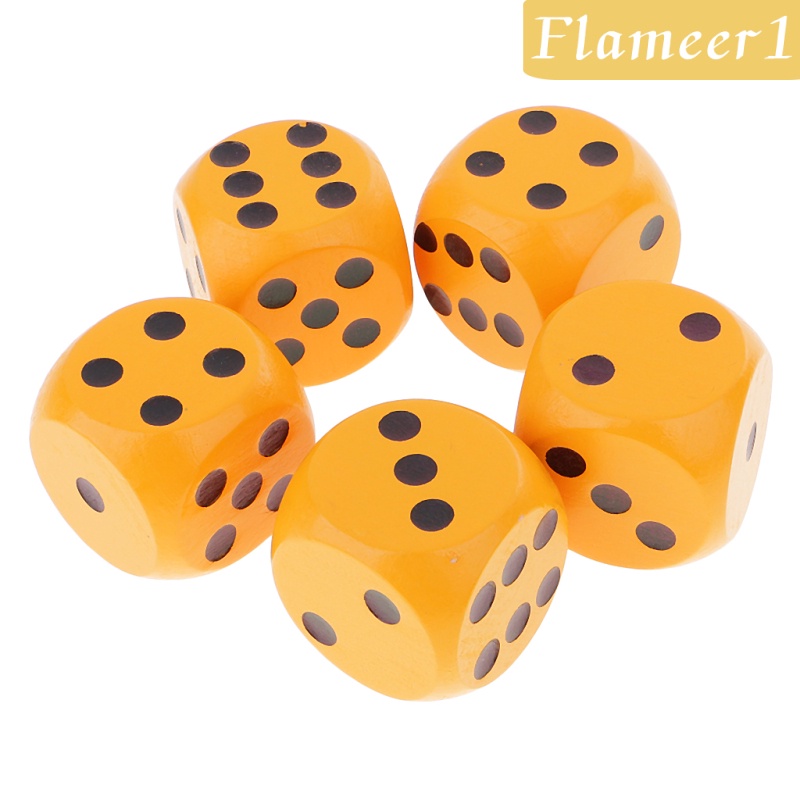 Set 1 / 5 Khối Xúc Xắc D6 Góc Tròn Đồ Chơi Cho Trẻ Em