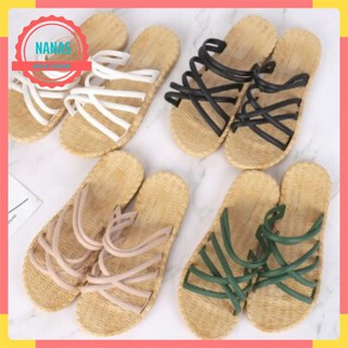 Sandal Nữ ❤️ Freeship_50k❤️Sandal Nữ Giả Cói Đủ Màu Sắc [Hàng Chuẩn] Đế Cao Su Dẻo Chống Nước Đi Biển