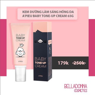 Kem dưỡng làm sáng hồng da a'pieu baby tone-up cream 65g