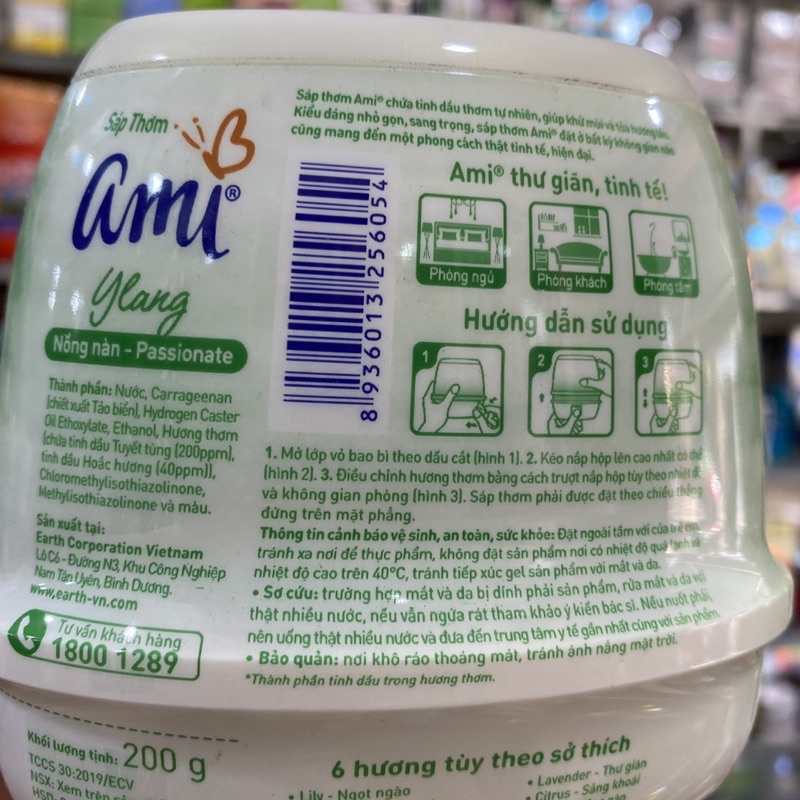 Sáp thơm Ami hương ylang nồng nàn 200g