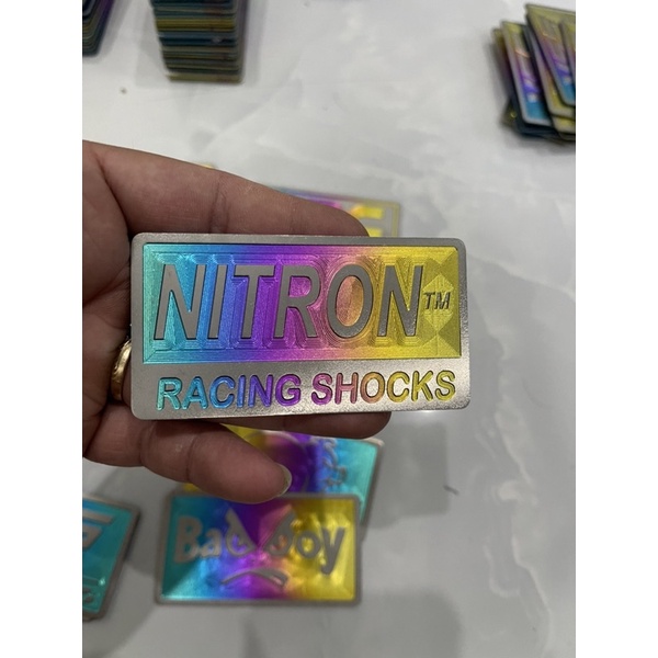 Tem titan chiều dài 7cm dán ốp nước mát vario