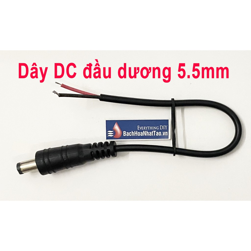 Dây jack đực + cái 5.5-2.1 - 2.5mm - dài 25cm