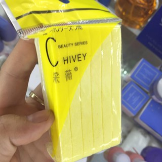 Bọt Biển - Bông Nở Rửa Mặt Chivey 12 Miếng