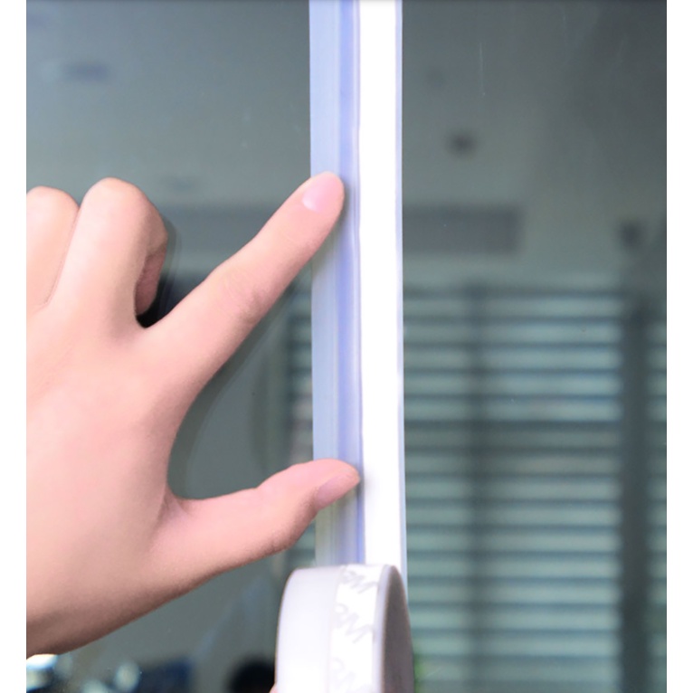 Cuộn dây dài 1m dán cửa chống bụi tiện dụng màu trắng, xám giao ngẫu nhiên