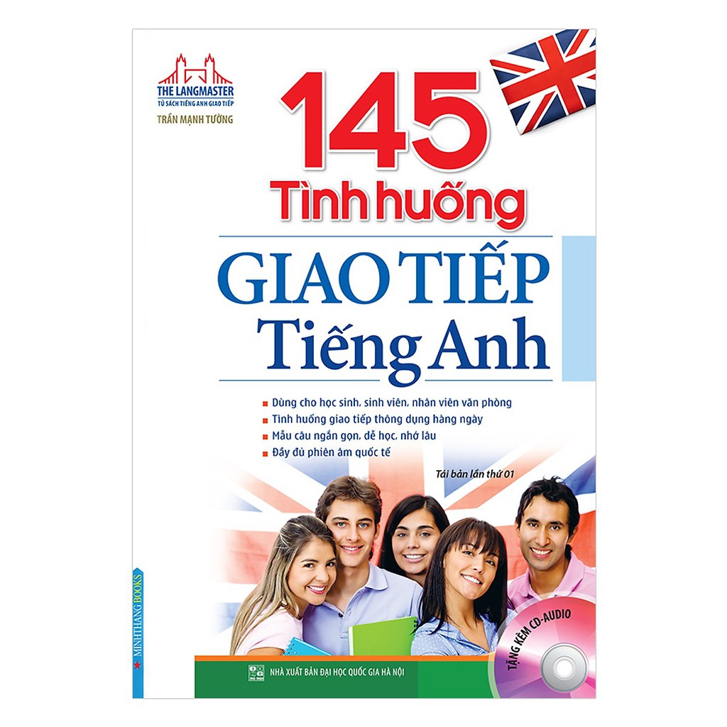 Sách - The langmaster - 145 tình huống giao tiếp tiếng Anh (kèm CD)