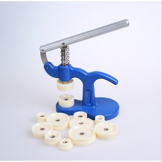 🔥 COMBO GIÁ TỐT Ép đáy, Ép kính đồng hồ đeo tay loại 1 + 12 miếng ép kích thước thông dụng