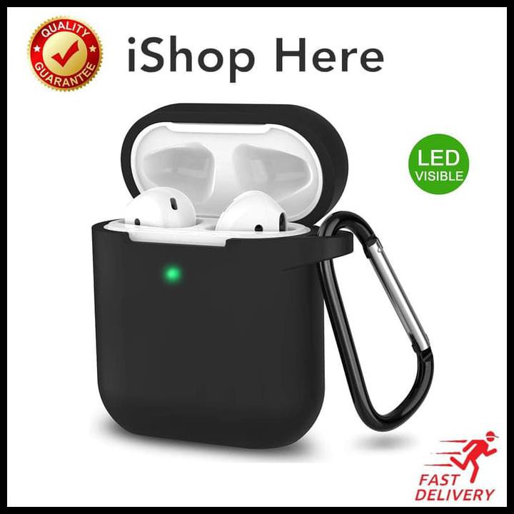 Apple Vỏ Bảo Vệ Hộp Sạc Tai Nghe Airpods 1 2 Bằng Silicon Có Đèn Led Wd036