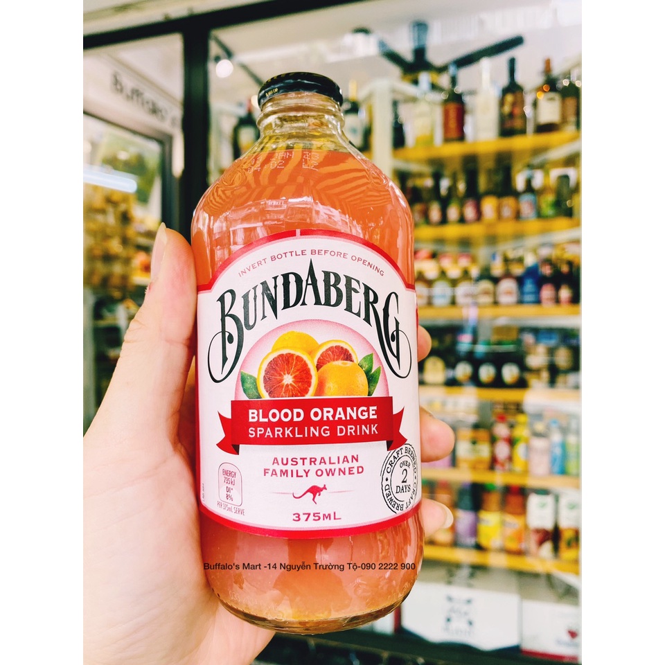 Nước ép trái cây có ga Bundaberg 375ml - Hàng nhập khẩu chính hãng