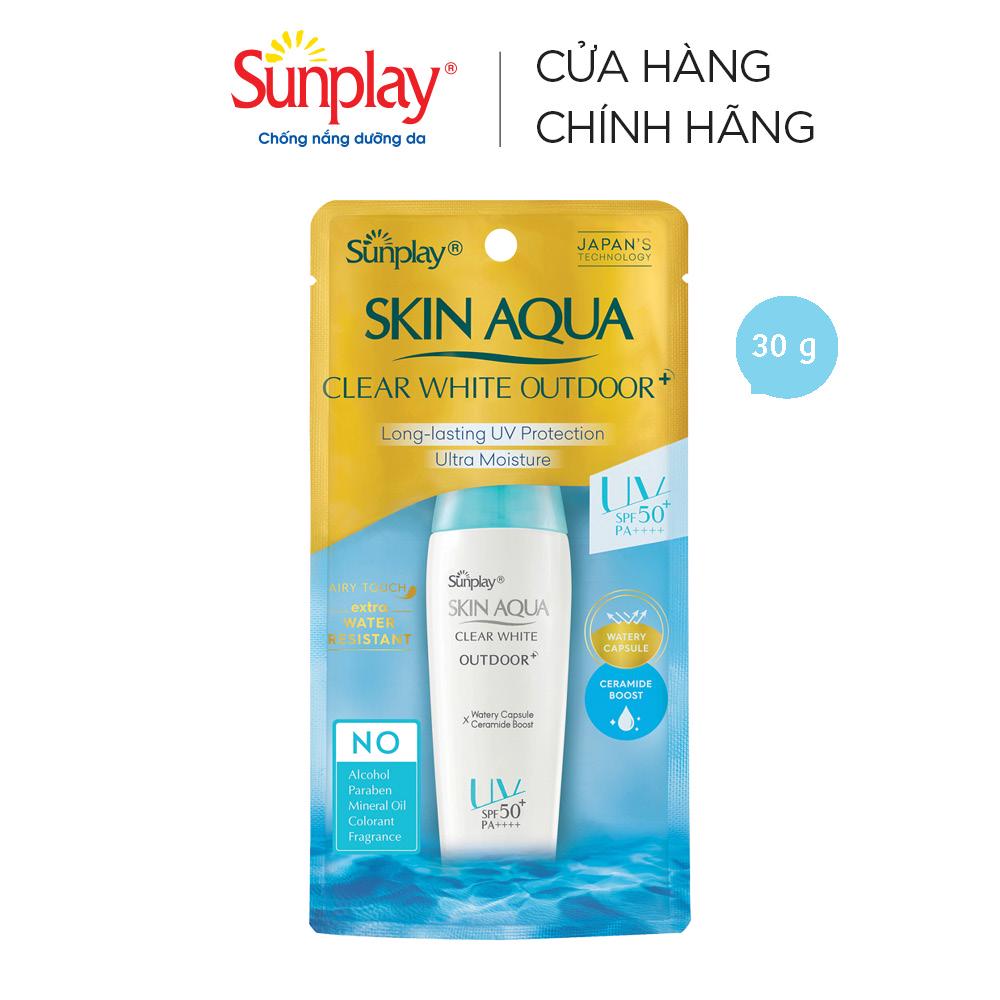 [Mã FMCGMALL -8% đơn 250K] Gel chống nắng dưỡng da khi vận động mạnh Sunplay Skin Aqua Outdoor+ SPF50+ PA++++ (30g)