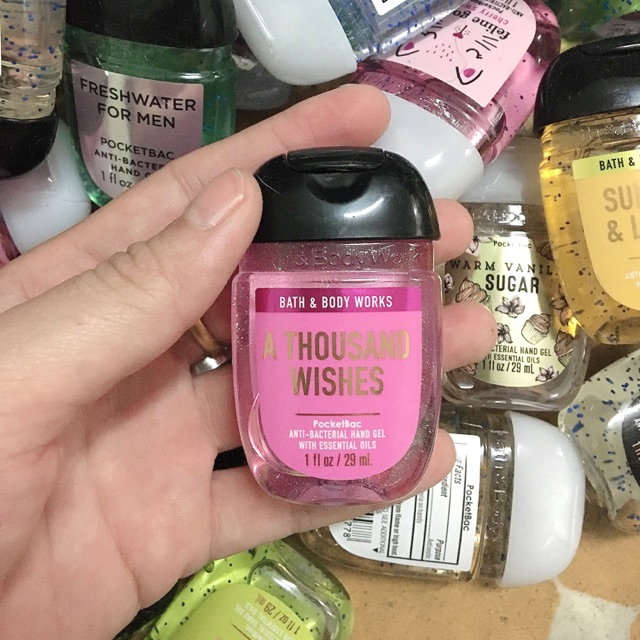 Gel rửa tay khô kháng khuẩn A Thousand Wishes 29ml Bath Body Works Mỹ