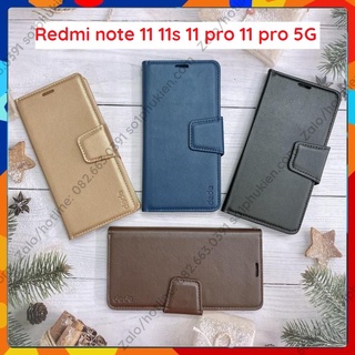 Bao da Xiaomi Redmi note 11 11s 11 pro 11 pro 5G da cao cấp, có ngăn đựng thẻ, chống xem phim tiện dụng