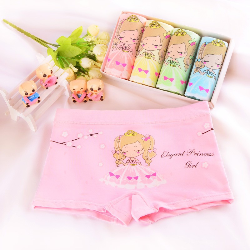 Set 4 Quần Chíp đùi Elegant Princess Girl cho bé gái (9kg-38kg)