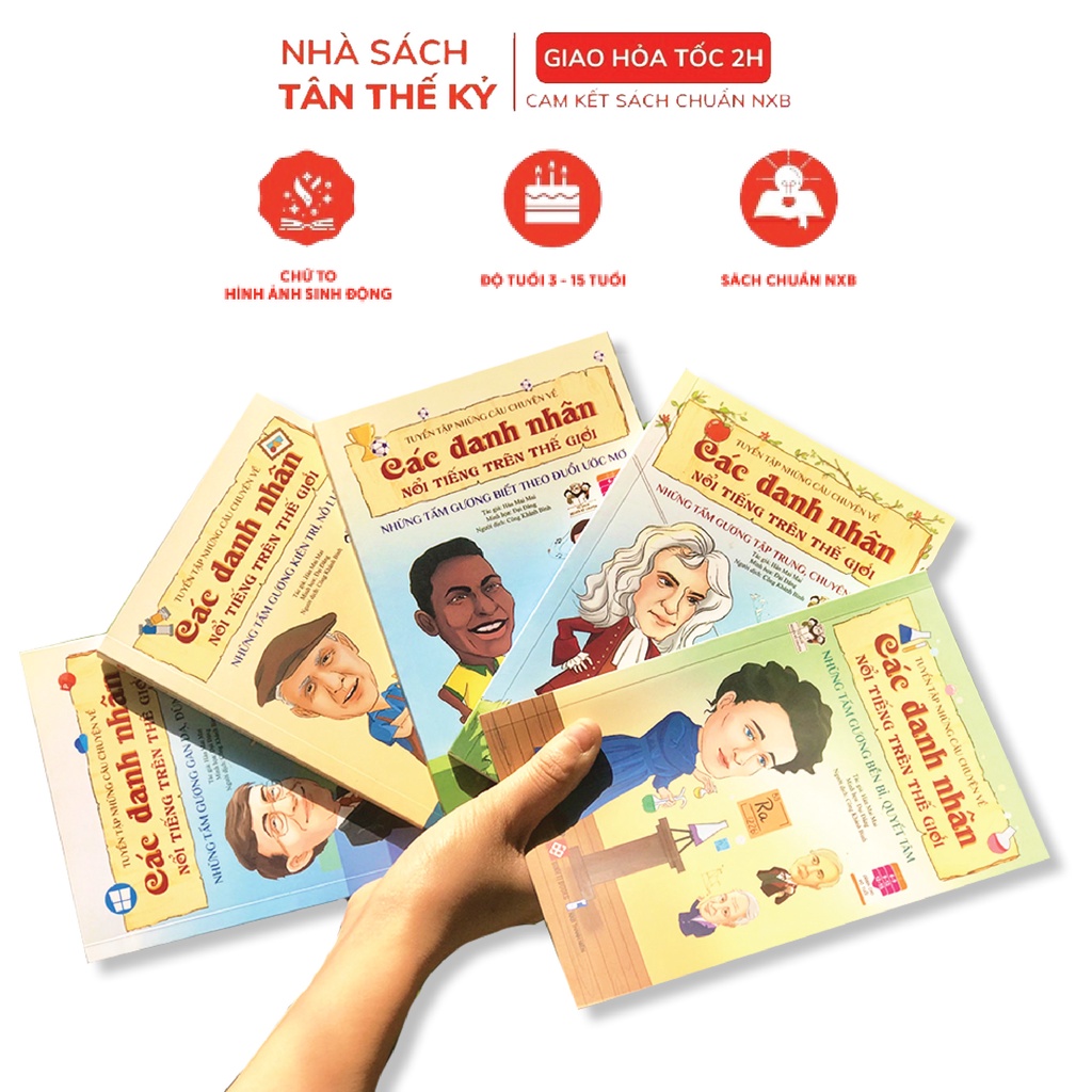 Sách - Tuyển tập những câu chuyện về các danh nhân nổi tiếng trên thế giới (bộ 5 quyển) – Quyển lẻ tùy chọn