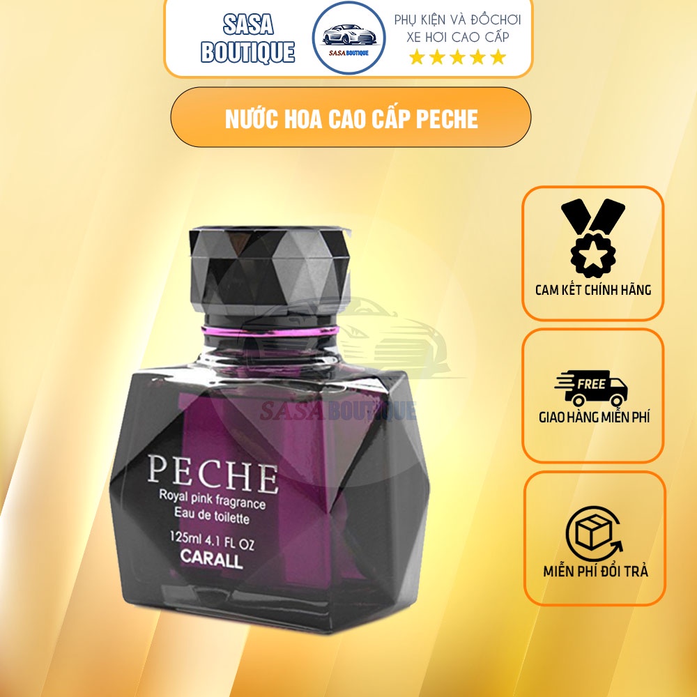 Peche Carall - Nước hoa ô tô Nhật Bản 100% tinh dầu Virginia và gỗ sồi