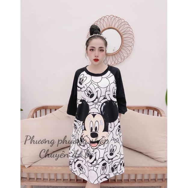váy cottong hàng QC hoạt hình đáng yêu | BigBuy360 - bigbuy360.vn