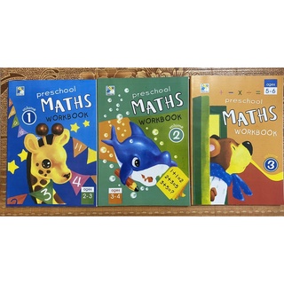 Bản đẹp Preschool Maths 1,2,3 (chọn 1 tùy ý từ 1 hoặc 3)