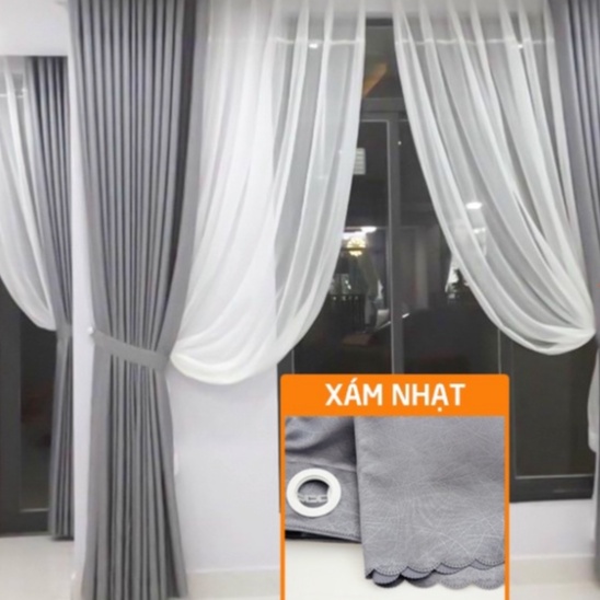 Rèm cửa sổ đẹp giá rẻ chống nắng tốt, màn vải treo cửa phòng ngủ phù hợp trag trí decor