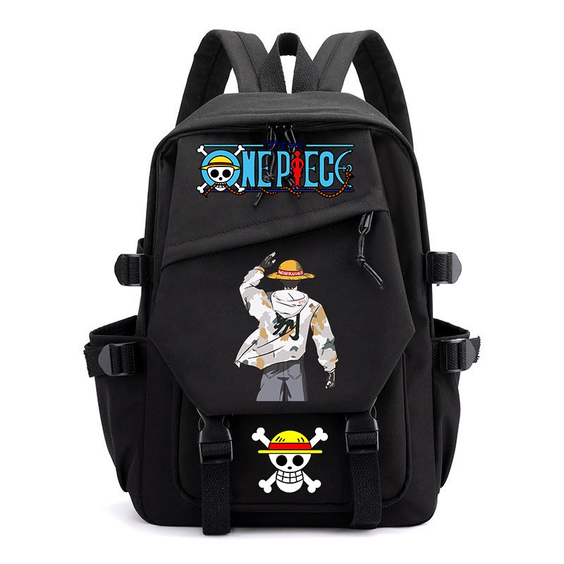 Ba Lô Đi Học Cỡ Lớn Đựng Máy Tính In Hoạt Hình One Piece Cá Tính Cho Nam Và Nữ