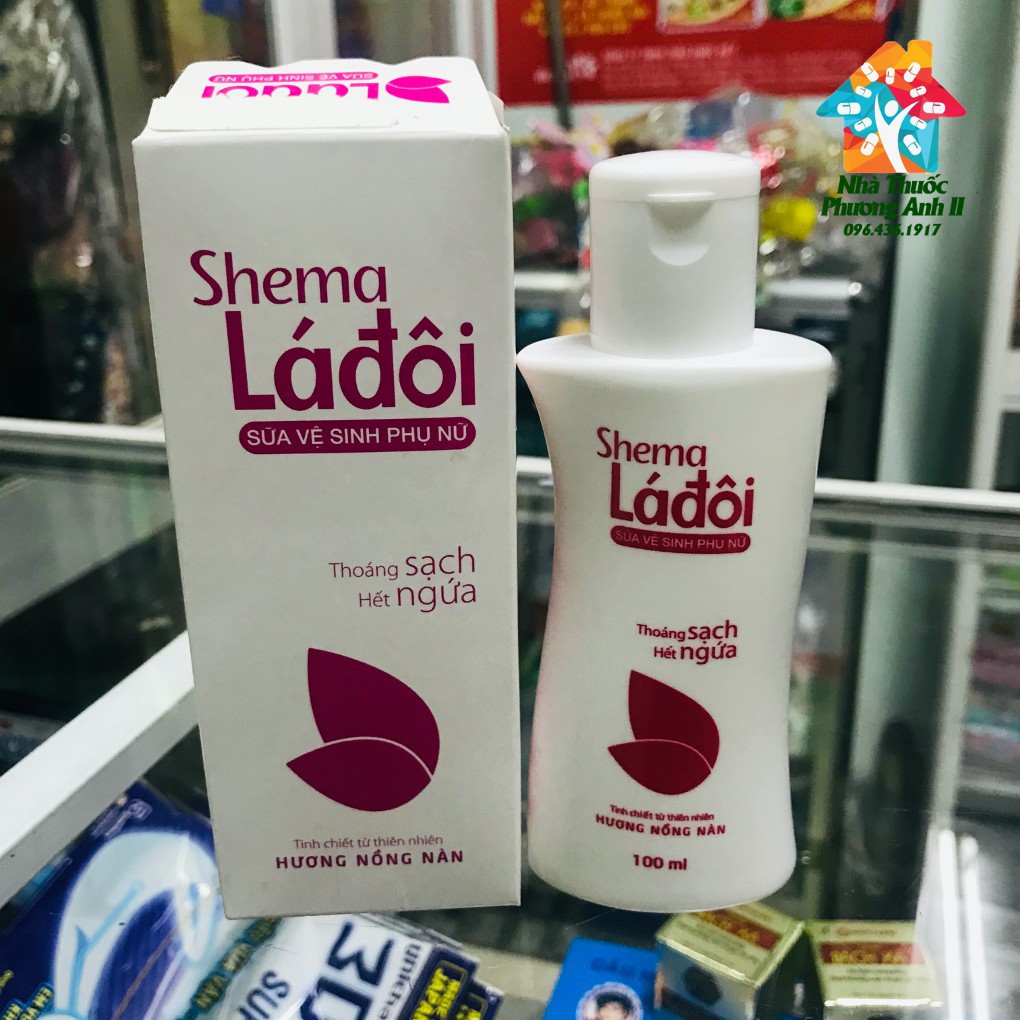 Dung Dịch Vệ Sinh Phụ Nữ Shema Lá Đôi 100ml