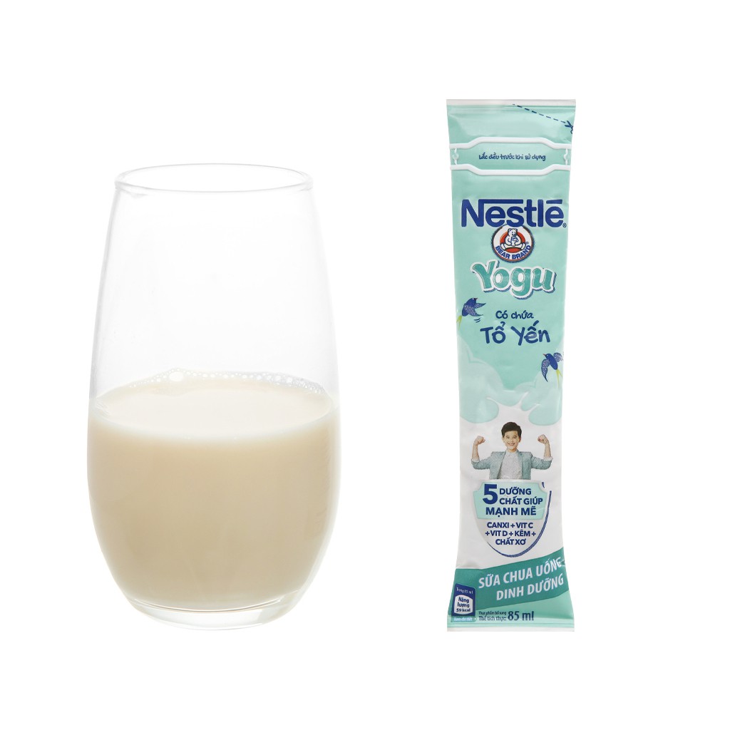 Sữa chua uống Nestle Yogu tổ yến gói 85ml