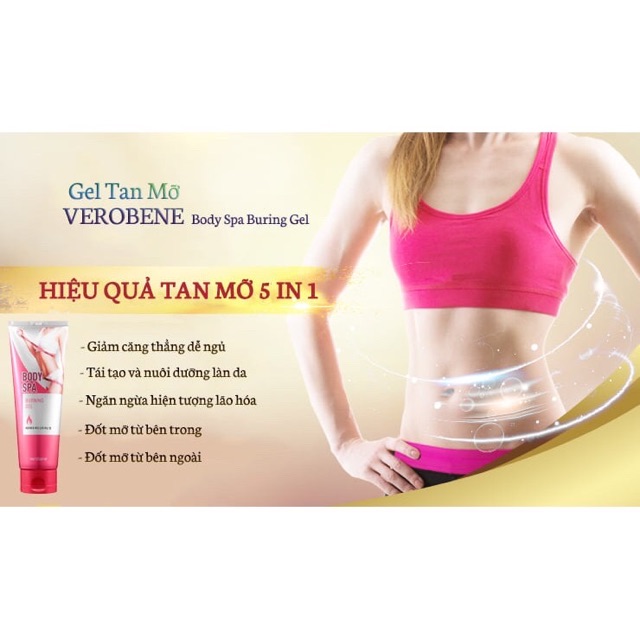 Gel tan mỡ VEROBENE nhập khẩu Hàn quốc