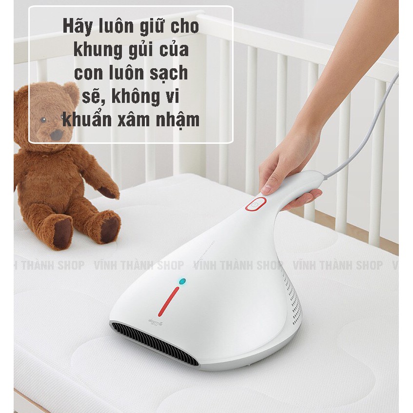 Máy Hút Bụi Diệt Khuẩn Giường Nệm Bằng Tia UV Xiaomi Deerma CM800 - Máy Hút Bụi Mịn Công Suất Lớn 450W