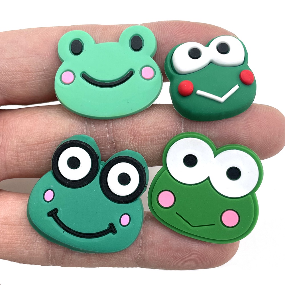Jibbitz chủ đề ếch dễ thương crocs DIY  Shoe Charms pvc accessories  Phụ kiện dép Với 1000 Mẫu Lựa Chọn Quà tặng cho nam và nữ