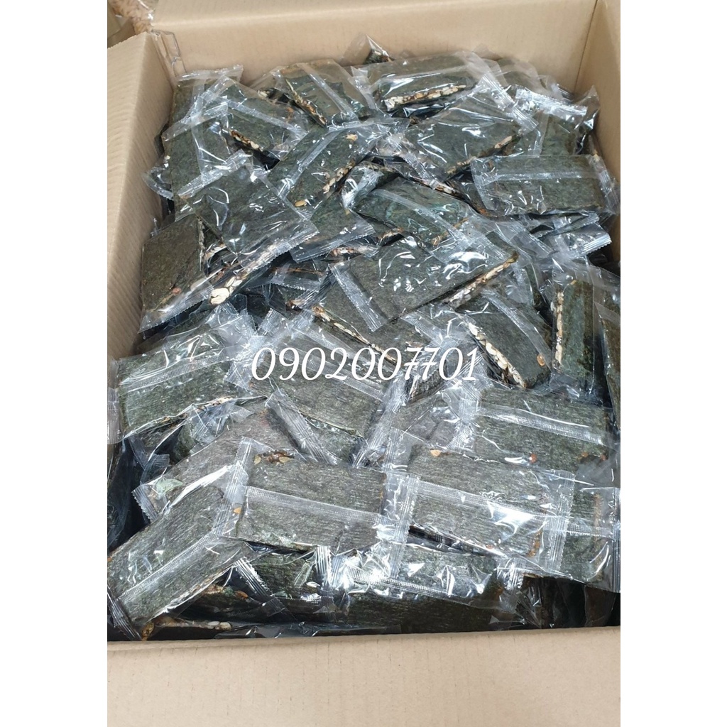 1 Kg Rong biển kẹp hạt dinh dưỡng chà bông  - rong biển sấy kẹp ngũ cốc thơm ngon- tốt cho sức khỏe