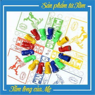 Bộ cờ cá ngựa bàn giấy - trò chơi tuổi thơ