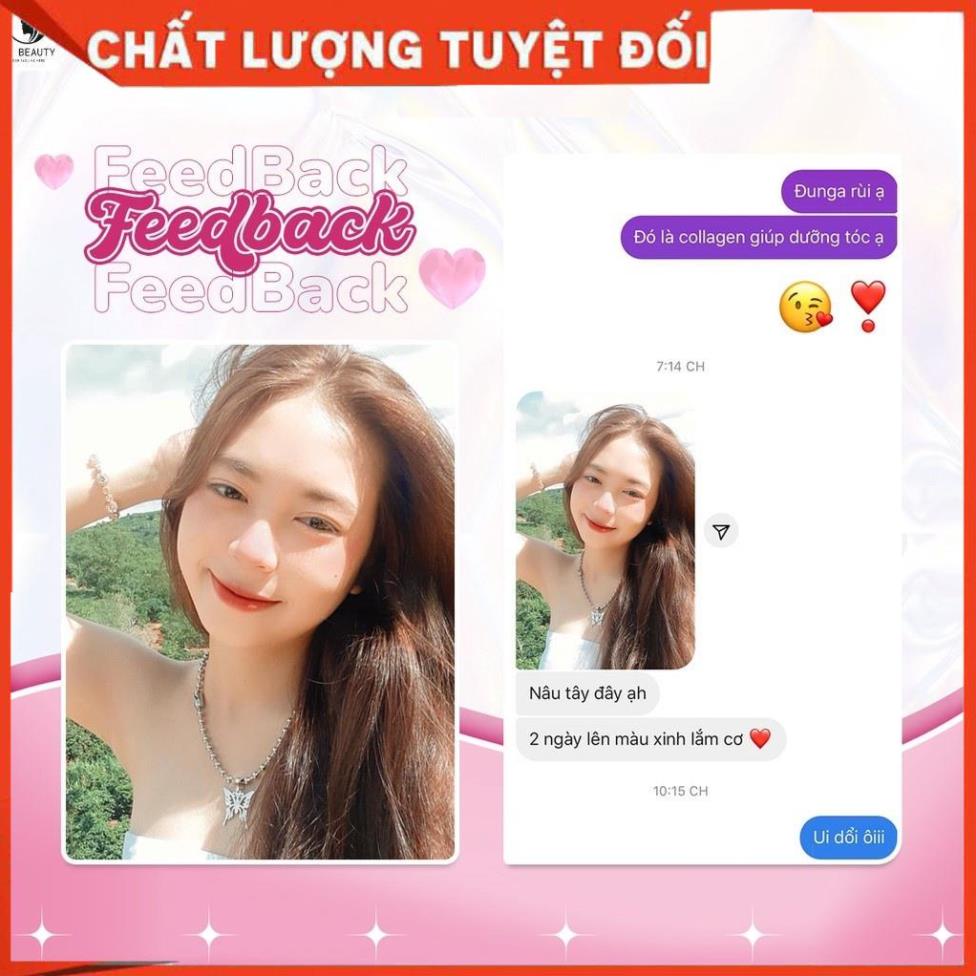 Thuốc nhuộm tóc Nâu tây kèm bộ dụng cụ nhuộm tóc