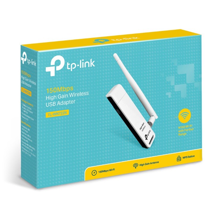 Đầu thu wifi TP Link 722N có ăng ten