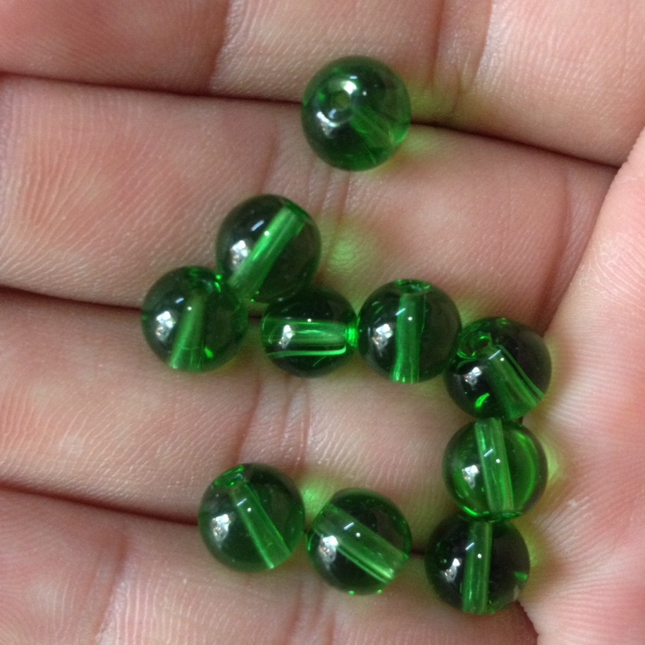 Sỉ hạt đá 8mm : sỉ 100 gram đá màu thủy tinh 8mm = 15k