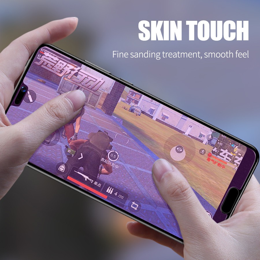 AG Nhám Chống Tia Sáng Xanh Kính Cường Lực Mờ Chống Vân Tay Bảo Vệ Màn Hình cho Xiaomi Mi Redmi Note 9 9s 8 7 Pro Max K30 K20 10T 9T Pro 9 9A 9C 8 8A 7 7A Poco F1 F2 X3 NFC Chống Trầy chống bẩn bảo vệ mắt