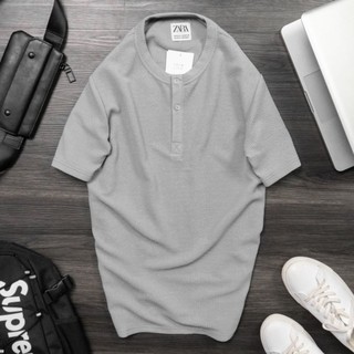 Áo Tshirt Henley đẹp lạ mắt